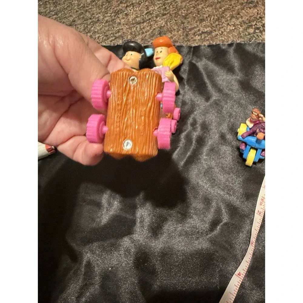 VTG 1993 Flintstones Happy Meal Toy Car Dino Fred Wilma Betty Barney Pebbles Bam